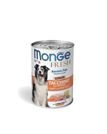 MGM KONZERVA FRESH DOG GRAIN FREE SENIOR ĆURETINA 400G Monge