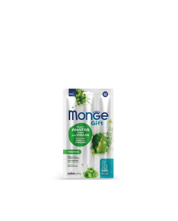 POSLASTICA ZA PSA GIFT SUPER TRAINING DOG ADULT PAČETINA SA SPIRULINOM 45G Monge