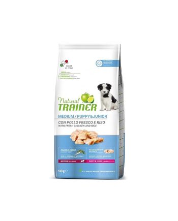 NT SUVA HRANA ZA PSE DOG MEDIUM PUPPY&JUNIOR 12KG PILETINA Natural Trainer