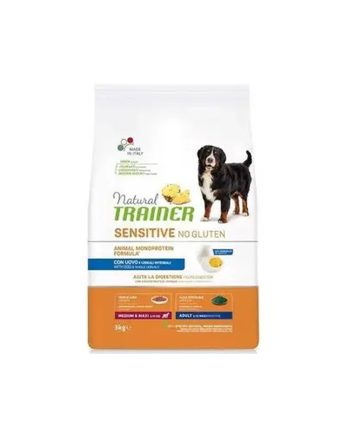 NT SUVA HRANA ZA PSE SENSITIVE NO GLUTEN MEDIUM/MAXI PUPPY&JUNIOR 3KG PAČETINA Natural Trainer