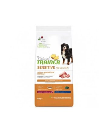 NT SUVA HRANA ZA PSE SENSITIVE GLUTEN FREE MEDIUM/MAXI ADULT 12KG SVINJETINA Natural Trainer