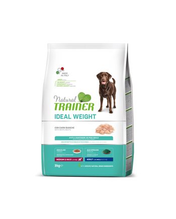 NT SUVA HRANA ZA PSE LIGHT IN FAT MEDIUM/MAXI ADULT 3KG PILETINA/ĆURETINA Natural Trainer
