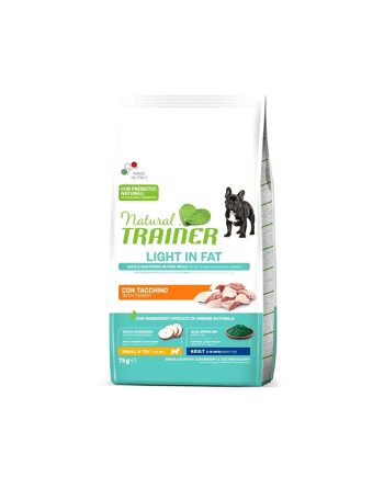 NT SUVA HRANA ZA PSE LIGHT IN FAT MINI ADULT 7KG PILETINA/ĆURETINA Natural Trainer