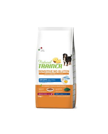 NT SUVA HRANA ZA PSE SENSIT NO GLUTEN MEDIUM/MAXI ADULT 12KG EGG Natural Trainer