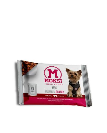 POSLASTICA ZA PSA MMM PRELIV ZA PSE GOVEDINA 4X100G Moksi