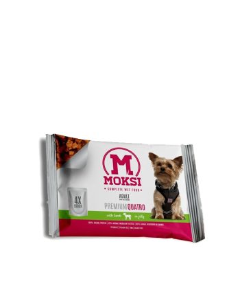 POSLASTICA ZA PSA MMM PRELIV ZA PSE JAGNJETINA 4X100G Moksi