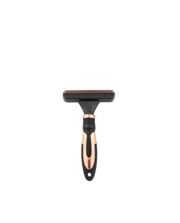 TRIMER CARDING ZA DLAKU NOIR DETANGLING RAKE ROSE Duvoplus