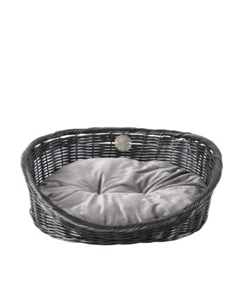 KREVET LEŽALJKA ZA PSA RUSTIC RATTAN M GRAY Duvoplus