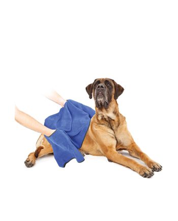 PEŠKIR ZA PSA DOG BATH TOWEL MICROFIBER BLUE Duvoplus