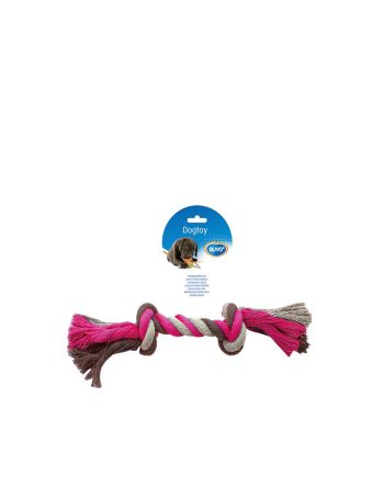 IGRAČKA KANAP KNOTTED COTTON ROPE PINK Duvoplus