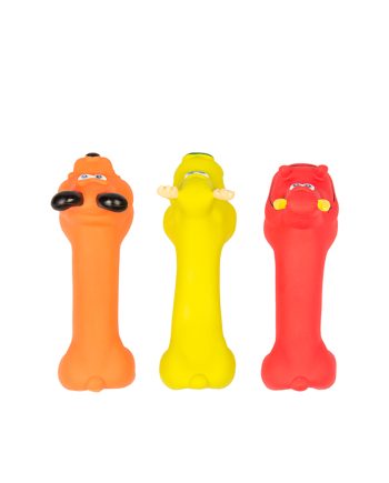IGRAČKA LATEKS ZVUČNA SQUEAKY BONE ANIMALS MC Duvoplus