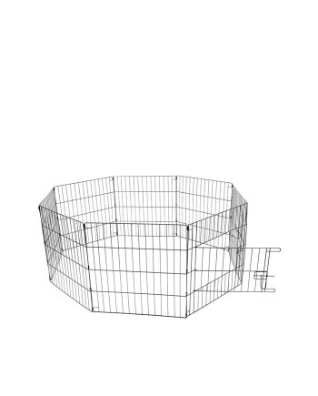 AKSESOAR OGRADICA SA VRATIMA PUPPY INDOOR&OUTDOOR BLACK Duvoplus