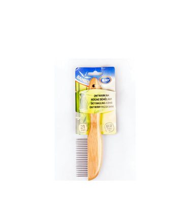 TRIMER CARDING ZA DLAKU BAMBOO DETANGLING COMB 21 PINS BROWN Duvoplus