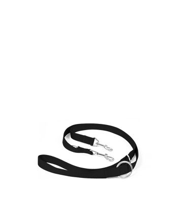 AKSESOAR POVODAC ZA PSA NAYLON LEAD ADJUSTABLE M L BLACK Duvoplus