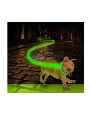 OGRLICA FLASH LIGHT RING USB NYLON GREEN Duvoplus