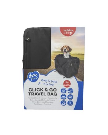 TORBA ZA LJUBIMCA CLICK - GO TRAVEL BAG L BLACK Duvoplus