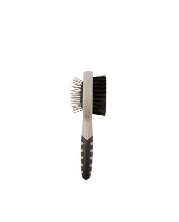 ČETKA ZA PSE DVOSTRANA BAMBOO 2IN1 GROOMING BRUSH S GRAY Duvoplus