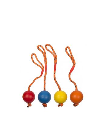 IGRAČKA GUMENA DOG BALL LOPTA NA KANAPU ORANGE Duvoplus