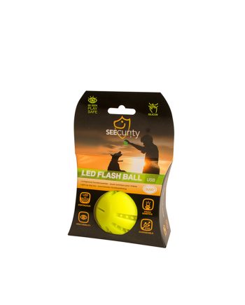 IGRAČKA GUMENA LED FLASH LOPTA YELLOW Duvoplus