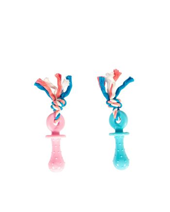IGRAČKA KANAP KNOTTED COTTON PUPPY TPR TEETHER MC Duvoplus