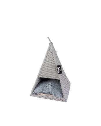 KREVET LEŽALJKA ZA PSA TIPI OYESTER IN COTTON ROPE GRAY Duvoplus