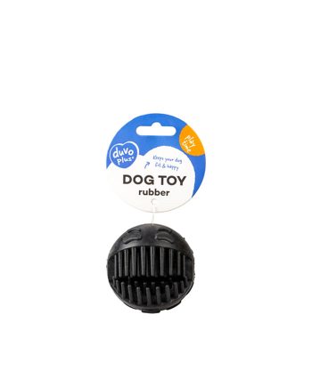 IGRAČKA GUMENA RUBBER DENTAL BALL BLACK Duvoplus
