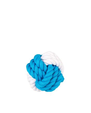 IGRAČKA KANAP KNOTTED COTTON BALL BLUE Duvoplus