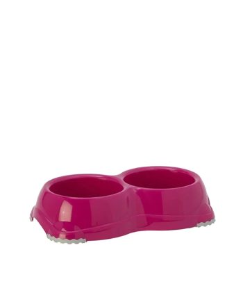 ČINIJA DOUBLE SMARTY BOWL SMALL 2x0.330L PINK Moderna