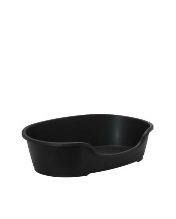 KREVET LEŽALJKA ZA PSA PLASTIC DOMUS XXS BLACK Moderna