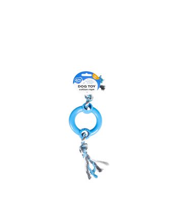 IGRAČKA KANAP KNOOP COTTON RULL RING BLUE Duvoplus