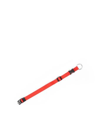 OGRLICA ZA PSA NYLON COLLAR ADJUSTABLE S M RED Duvoplus