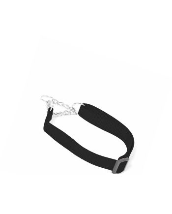 OGRLICA ZA PSA DAVILICA NYLON SEMI CHOKE COLLAR S M BLACK Duvoplus
