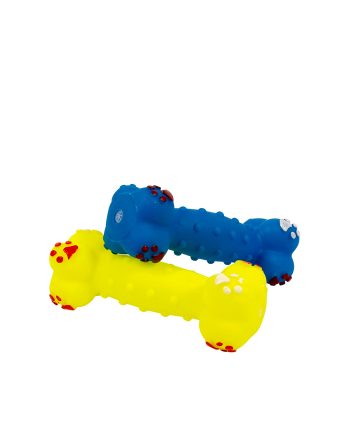 IGRAČKA GUMENA DOG BONE SQUEAKY SMALL MIX MC Duvoplus