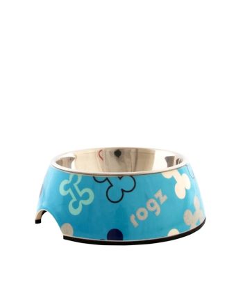 ČINIJA BUBBLE DOG BONES BOWLZ SMALL BLUE Rogz