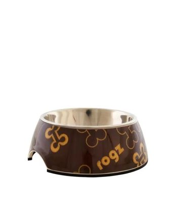 ČINIJA BUBBLE DOG BONES BOWLZ SMALL BROWN Rogz