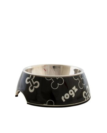 ČINIJA BUBBLE DOG BONES BOWLZ MEDIUM BLACK Rogz