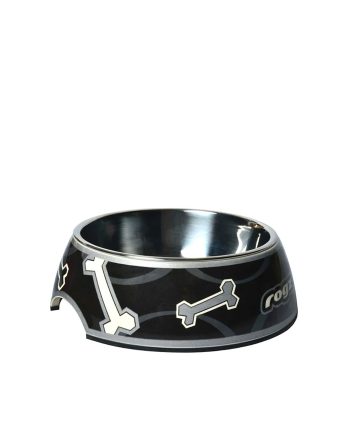 ČINIJA BUBBLE BONES BOWLZ SMALL BLACK Rogz