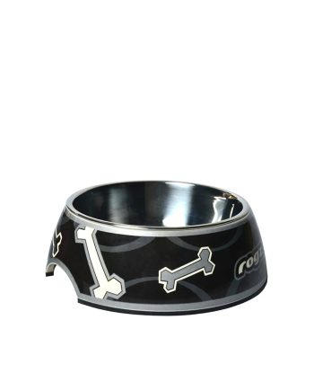 ČINIJA BUBBLE BONES BOWLZ LARGE BLACK Rogz