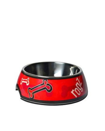 ČINIJA BUBBLE BONES BOWLZ LARGE RED Rogz