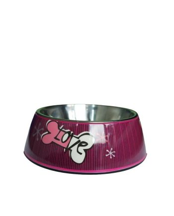 ČINIJA BUBBLE PAW STAMP BOWLZ LARGE PINK Rogz