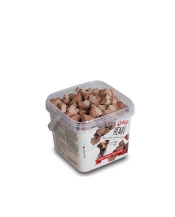 POSLASTICA ZA PSA HEART BUCKET HAM WITH CALCIUM 580G Dafiko